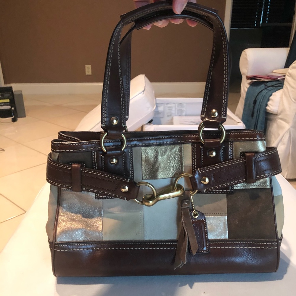Coach patchwork satchel bag - Picture 2 of 6